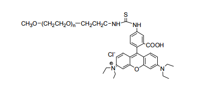 甲氧基聚乙二醇罗丹明 mPEG-Rhodamine B(图1)