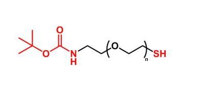 叔丁氧羰基聚乙二醇巯基 BOC-NH-PEG-SH(图1)