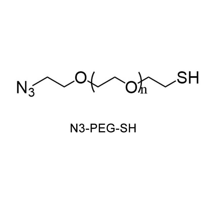 Azide-PEG-Thiol，N3-PEG-SH，可用于制备金纳米颗粒