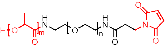 Poly(D,L-lactide)-PEG-Maleimide，PLA-PEG-MAL